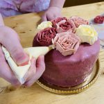 ヴィクトリアケーキ★バタークリームの薔薇アレンジ♪